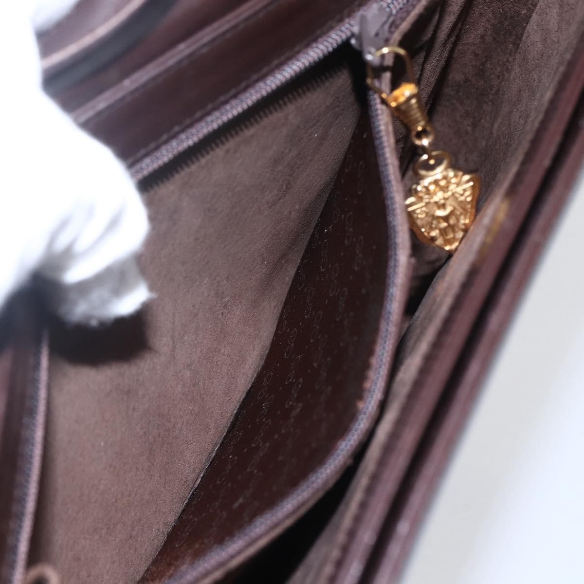 Gucci Vintage Shoulder Bag Leather, BROWN, LEATHER, Shoulder bag