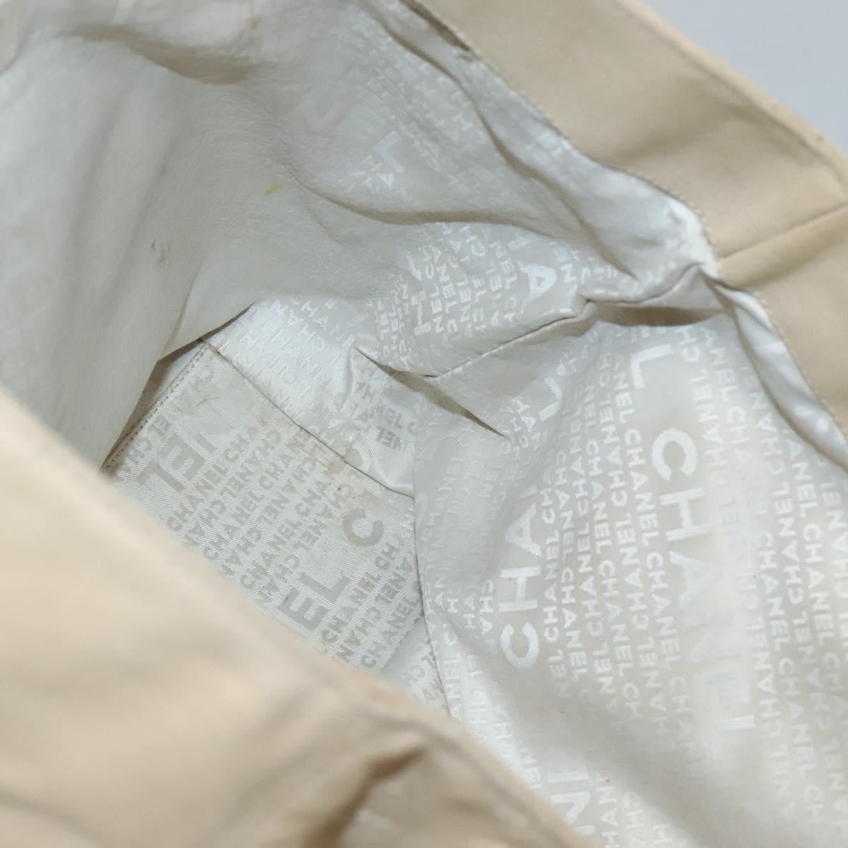 Chanel Vintage Cruise Line No.5 Tote Quilted Canvas, BEIGE, CANVAS, Tote bag