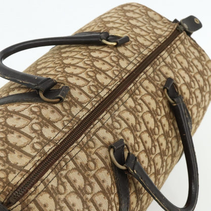 Christian Dior Vintage Trotter Boston Bag Diorissimo Canvas, Beige, Canvas, Handbag