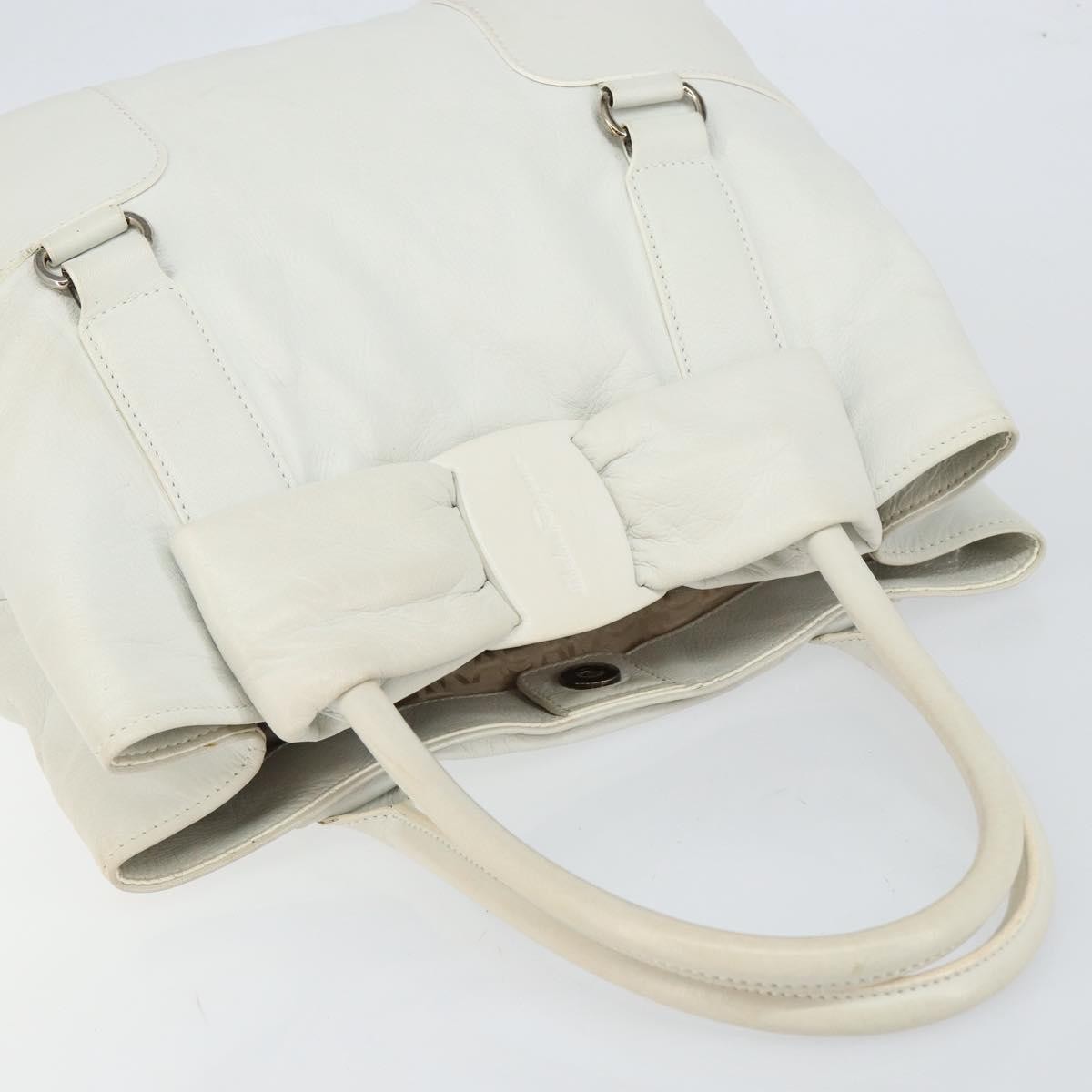 Salvatore Ferragamo Vala tote Leather, WHITE, LEATHER, Tote bag