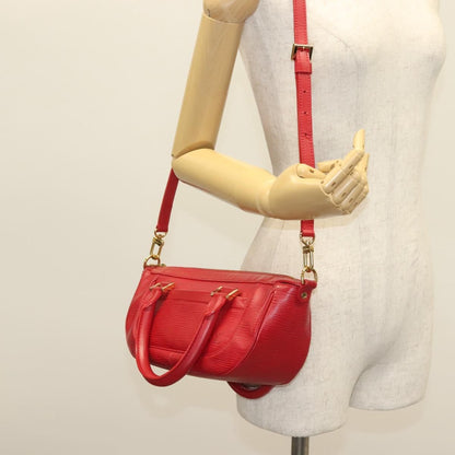 Louis Vuitton Danura Handbag Epi, RED, LEATHER, Handbag