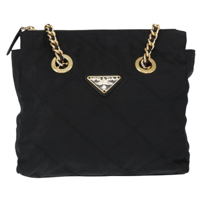 Prada Re-Edition 1995 Chain Tote Quilted Re-Nylon, BLACK, NYLON, Shoulder bag