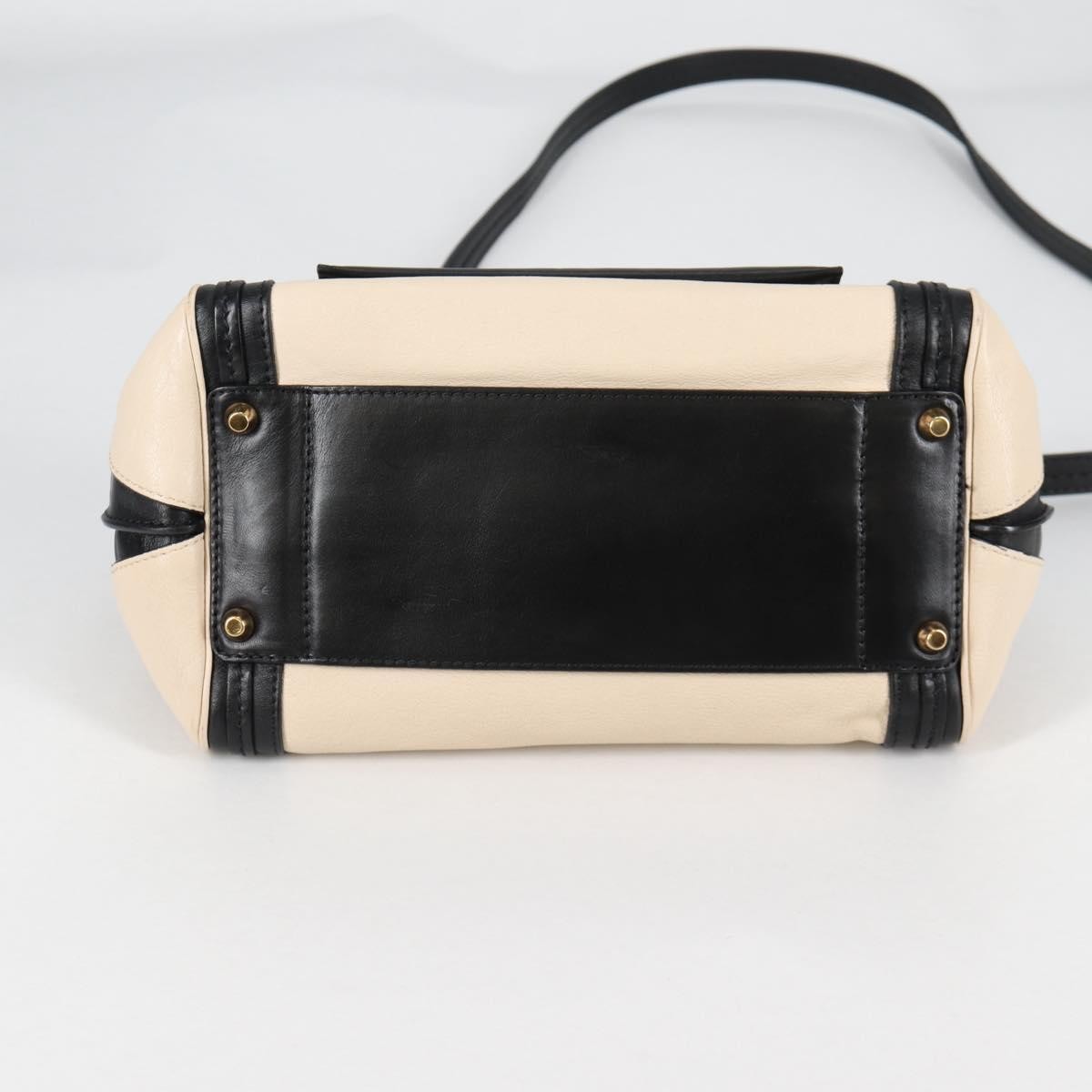 Chloe Alice Satchel Leather, WHITE, LEATHER, Handbag