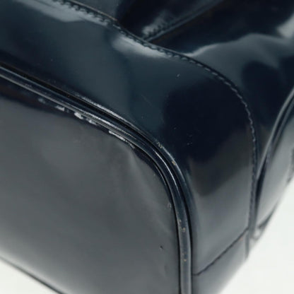 Gucci Vintage Bamboo Shoulder Bag Leather, NAVY, LEATHER, Shoulder bag