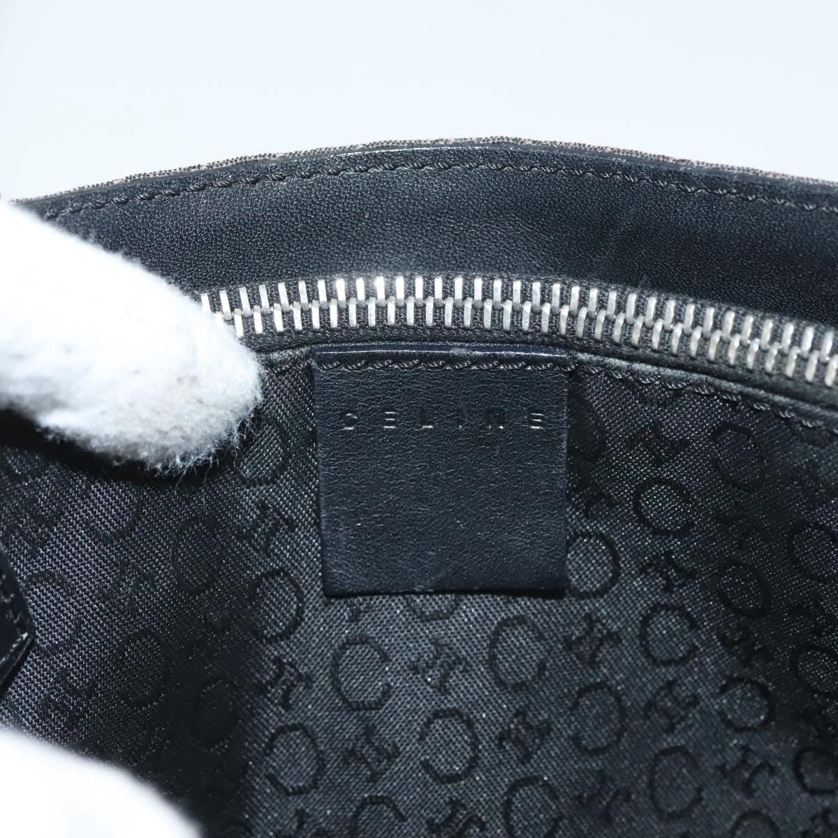 Celine C Macadam Handbag Canvas, BLACK, CANVAS, Handbag