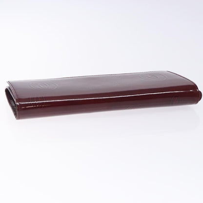 Cartier Happy Birthday Long Wallet Patent leather, BURGUNDY, PATENT_LEATHER, Wallets