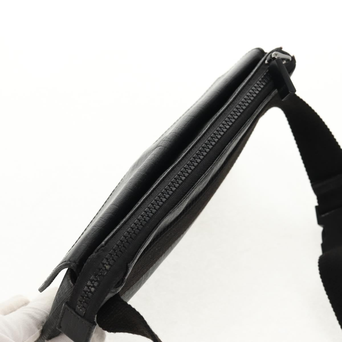 Gucci Waist Bag GG Coated Canvas, BLACK, CANVAS, Shoulder bag