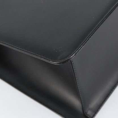 Burberry Vintage Handbag Leather, BLACK, LEATHER, Handbag