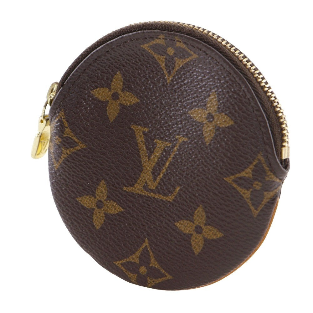 Louis Vuitton Round Coin Purse Monogram Canvas, BROWN, CANVAS, Wallets