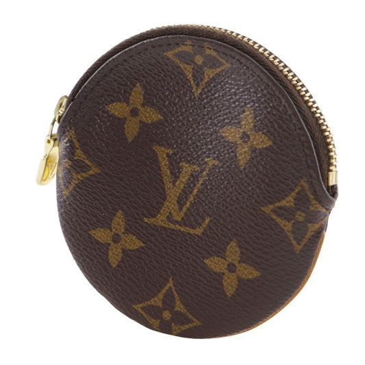 Louis Vuitton Round Coin Purse Monogram Canvas, BROWN, CANVAS, Wallets