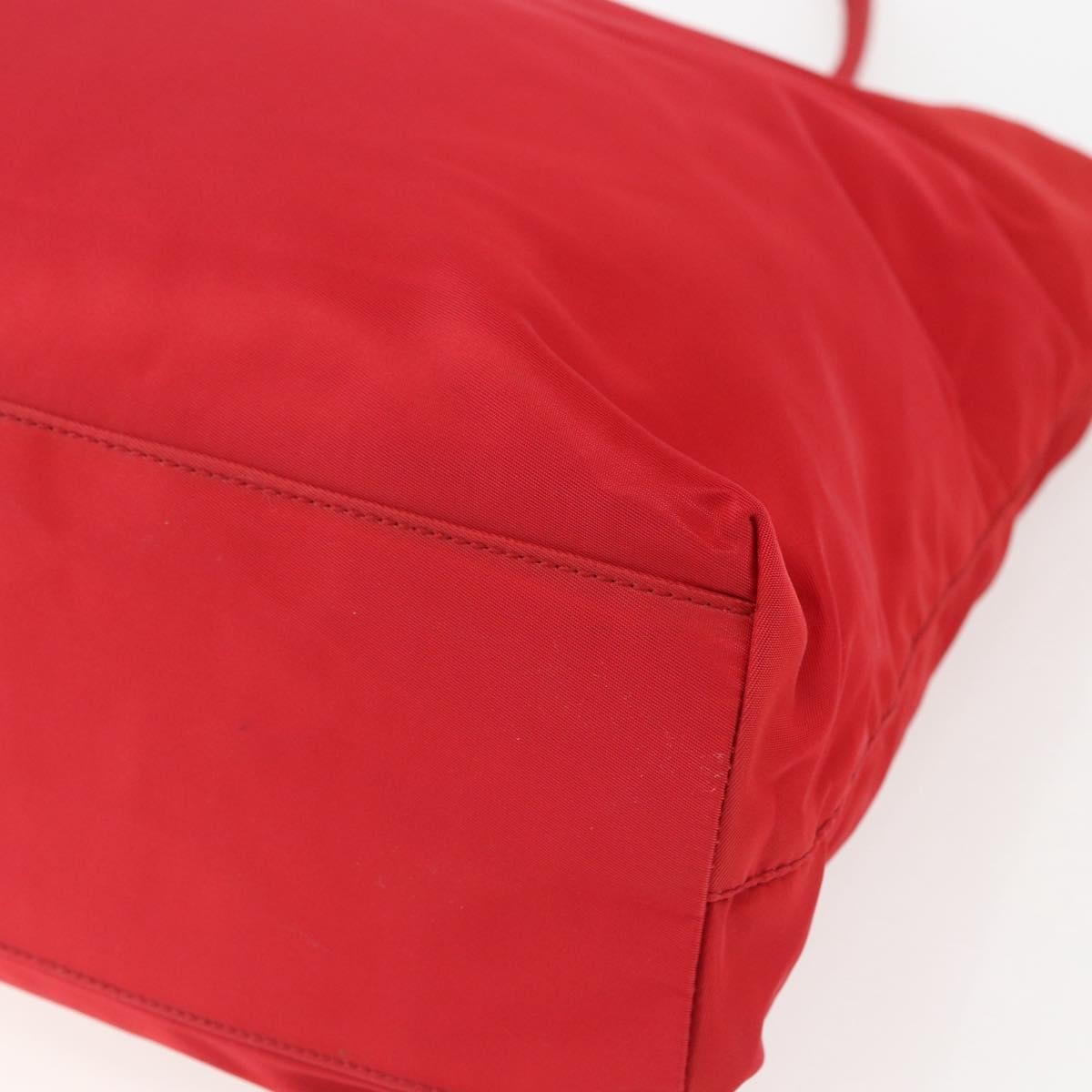 Prada Vintage Zip Tote Tessuto, RED, NYLON, Tote bag