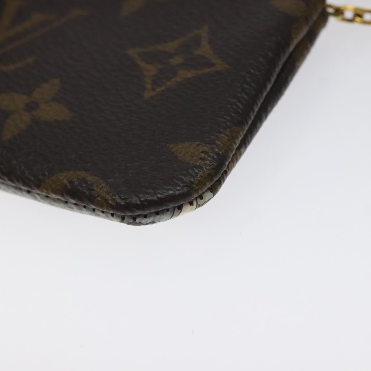 Louis Vuitton Pochette Clés Monogram Vivienne, BROWN, CANVAS, Wallets