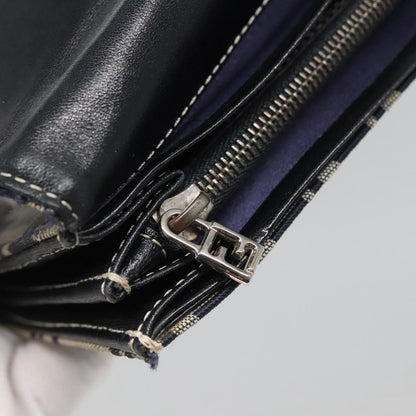Fendi FF Continental Wallet Canvas, NAVY, CANVAS, Wallets