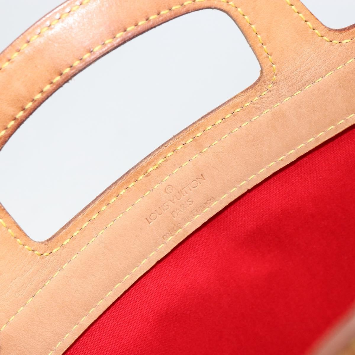 Louis Vuitton Stanton Handbag Monogram Vernis, RED, PATENT_LEATHER, Tote bag