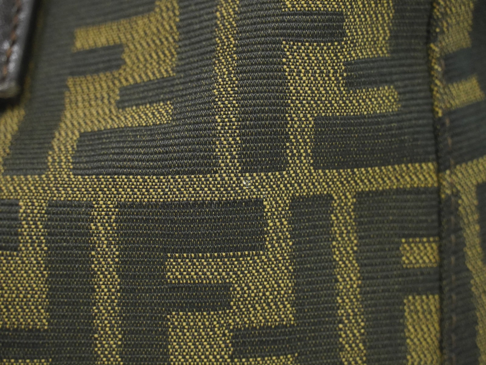 Fendi Zucca Tote bag FF motif, BROWN, CANVAS, Handbag