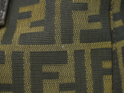 Fendi Zucca Tote bag FF motif, BROWN, CANVAS, Handbag