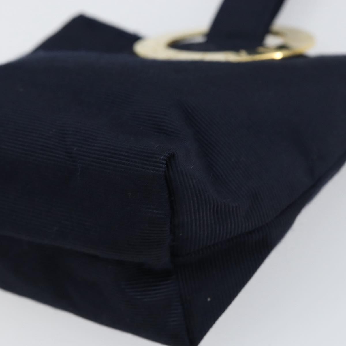 Celine Circle Logo Pouch Nylon, NAVY, NYLON, Clutche & pouche