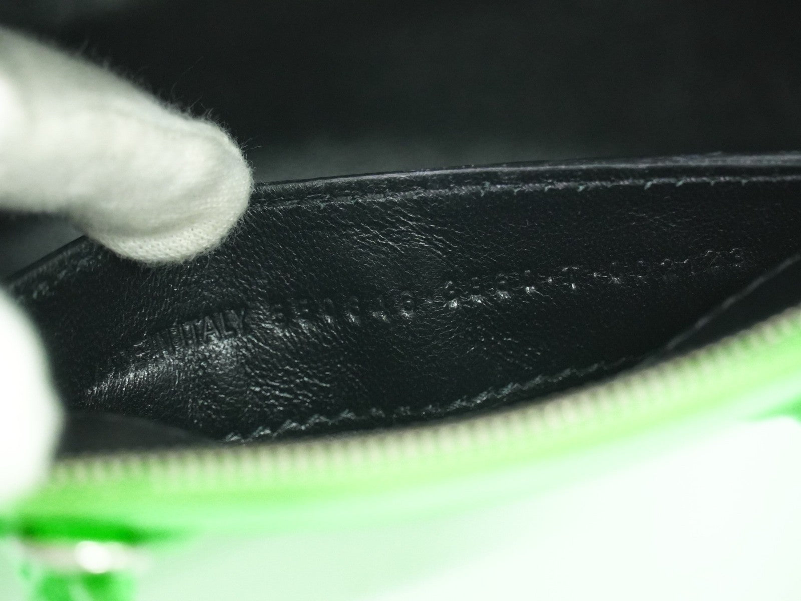 Balenciaga Logo Ville Bag Crocodile Embossed Leather, GREEN, LEATHER, Handbag