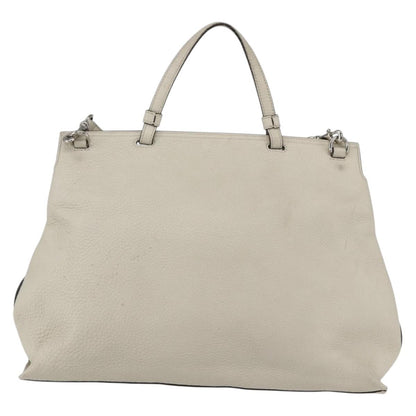 Gucci Bamboo Daily Top Handle Bag Leather, WHITE, LEATHER, Handbag