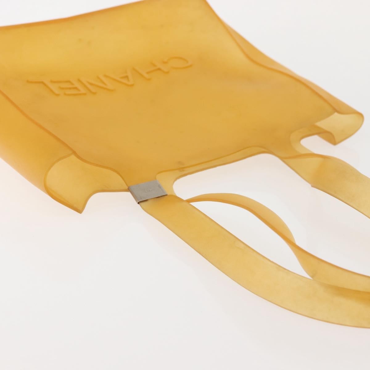 Chanel Jelly Tote Rubber, YELLOW, RUBBER, Tote bag