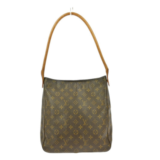 Louis Vuitton Looping Handbag Monogram Canvas, BROWN, CANVAS, Handbag