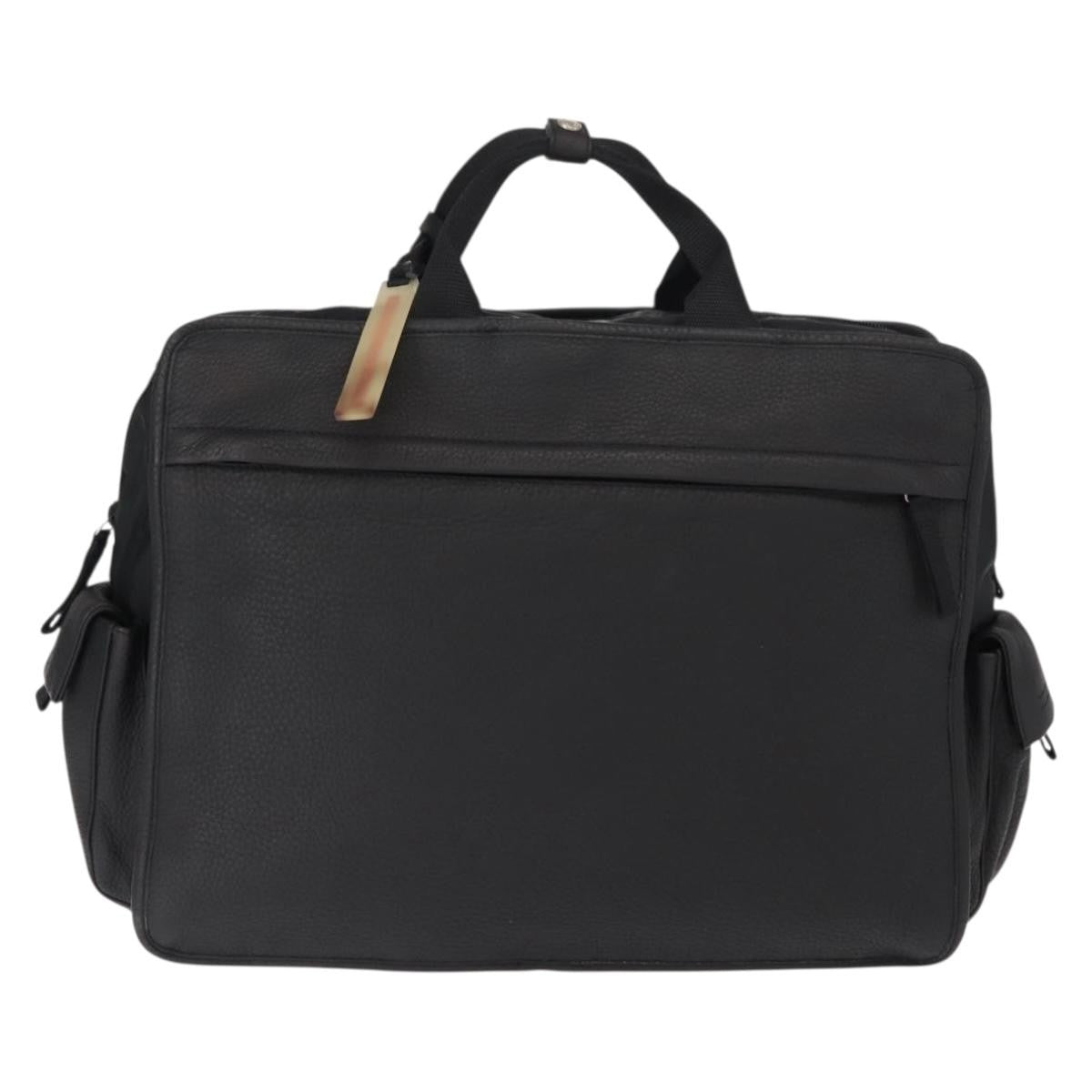 Prada Sport Briefcase Nylon and Leather, BLACK, NYLON, Briefcase