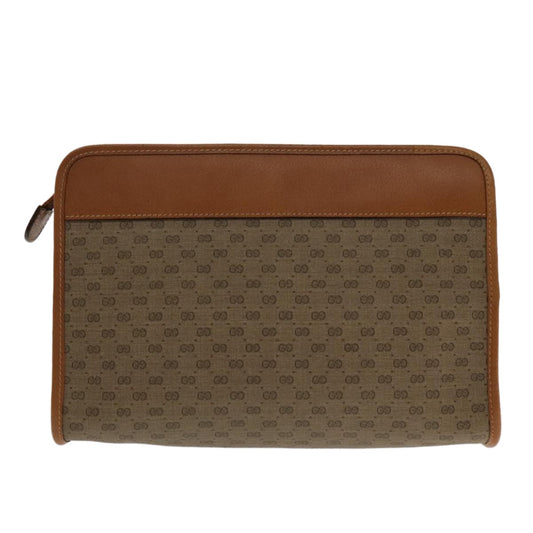 Gucci Micro GG canvas clutch bag Canvas, BEIGE, CANVAS, Clutche & pouche