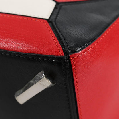 Loewe Puzzle Bag Leather, WHITE, LEATHER, Handbag