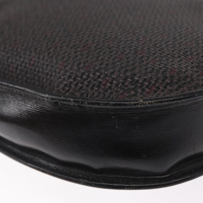 Saint Laurent Vintage Shoulder Bag Canvas, BLACK, CANVAS, Shoulder bag