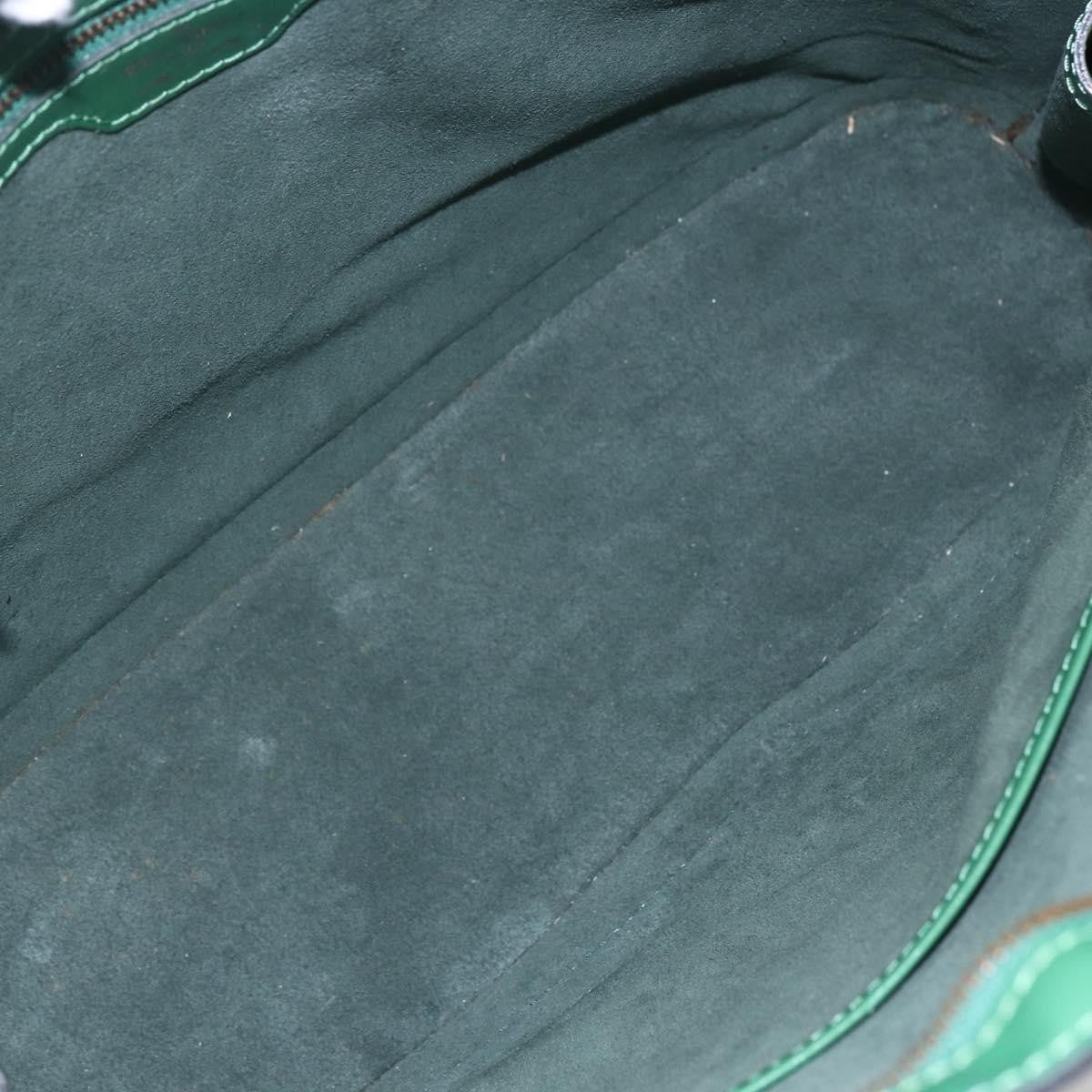 Louis Vuitton Lussac Handbag Epi Leather, GREEN, LEATHER, Handbag