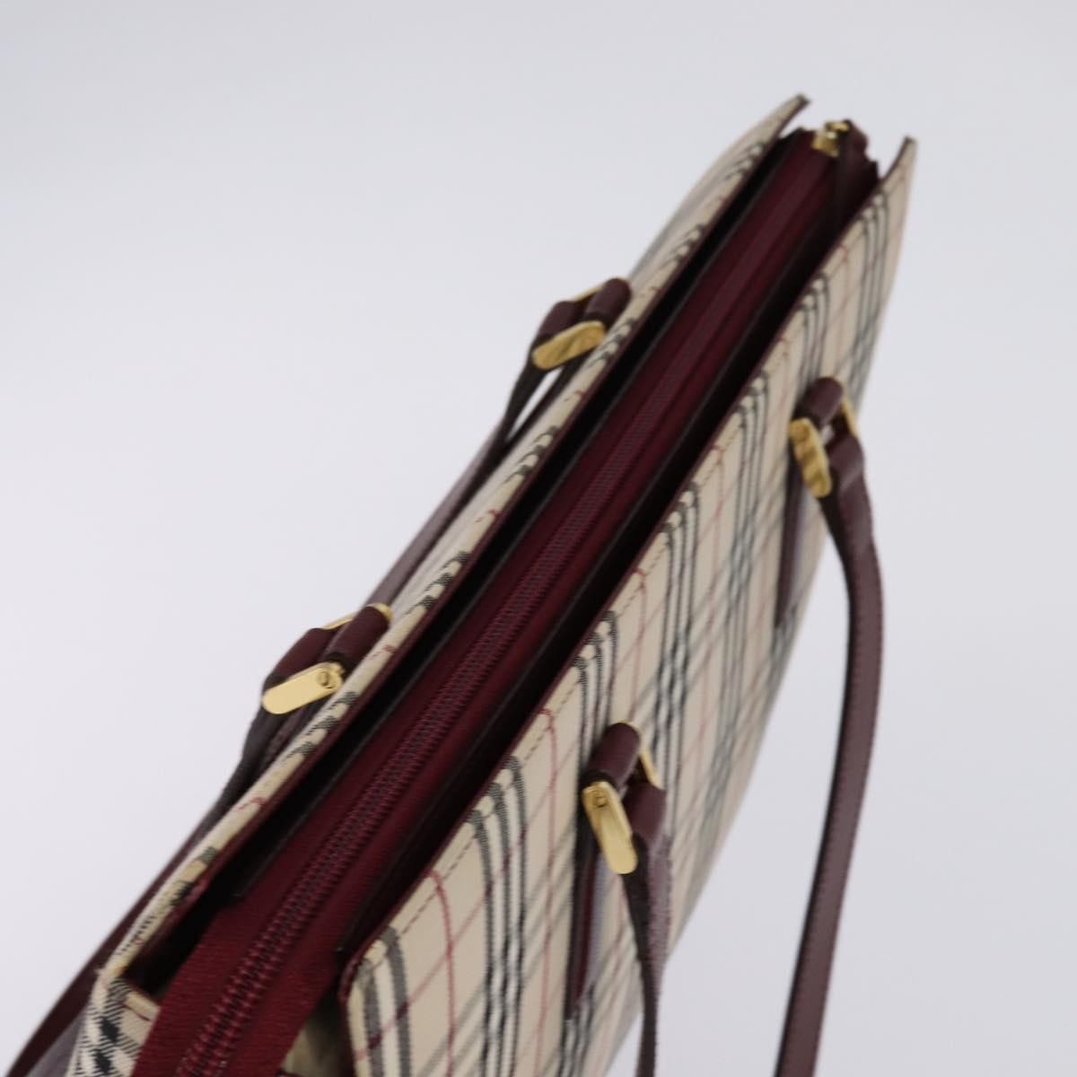 Burberry Nova Check Tote canvas check pattern, BEIGE, CANVAS, Tote bag