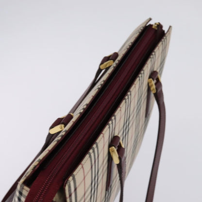 Burberry Nova Check Tote canvas check pattern, BEIGE, CANVAS, Tote bag