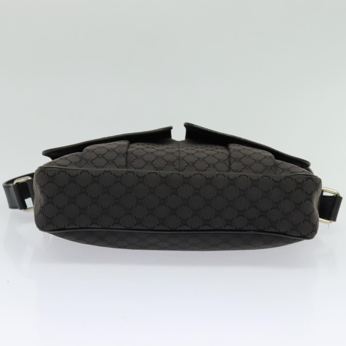 Celine Vintage Macadam Shoulder Bag Canvas, BLACK, CANVAS, Shoulder bag