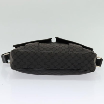 Celine Vintage Macadam Shoulder Bag Canvas, BLACK, CANVAS, Shoulder bag