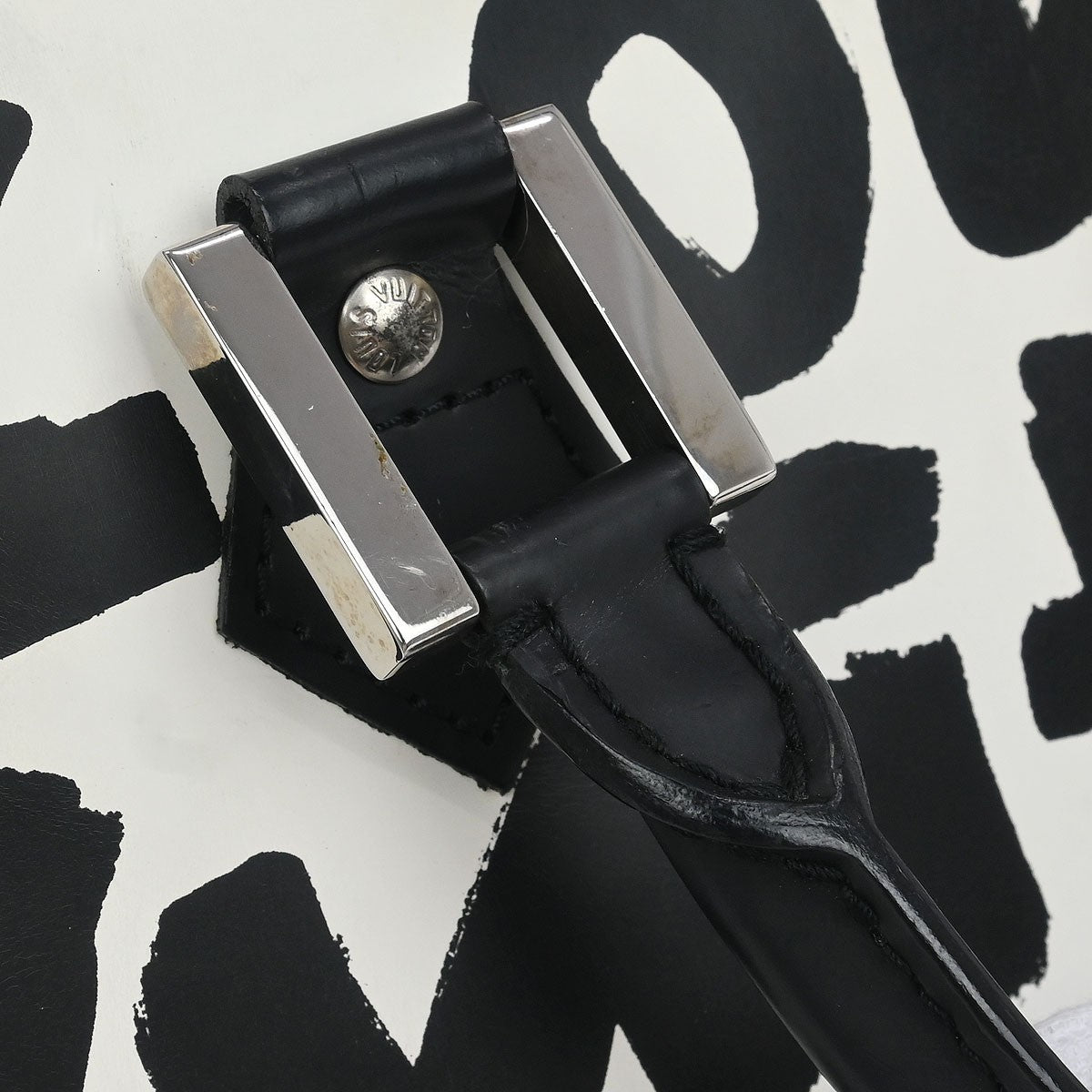 Louis Vuitton Alma Handbag Limited Edition Graffiti Leather, BLACK, LEATHER, Handbag