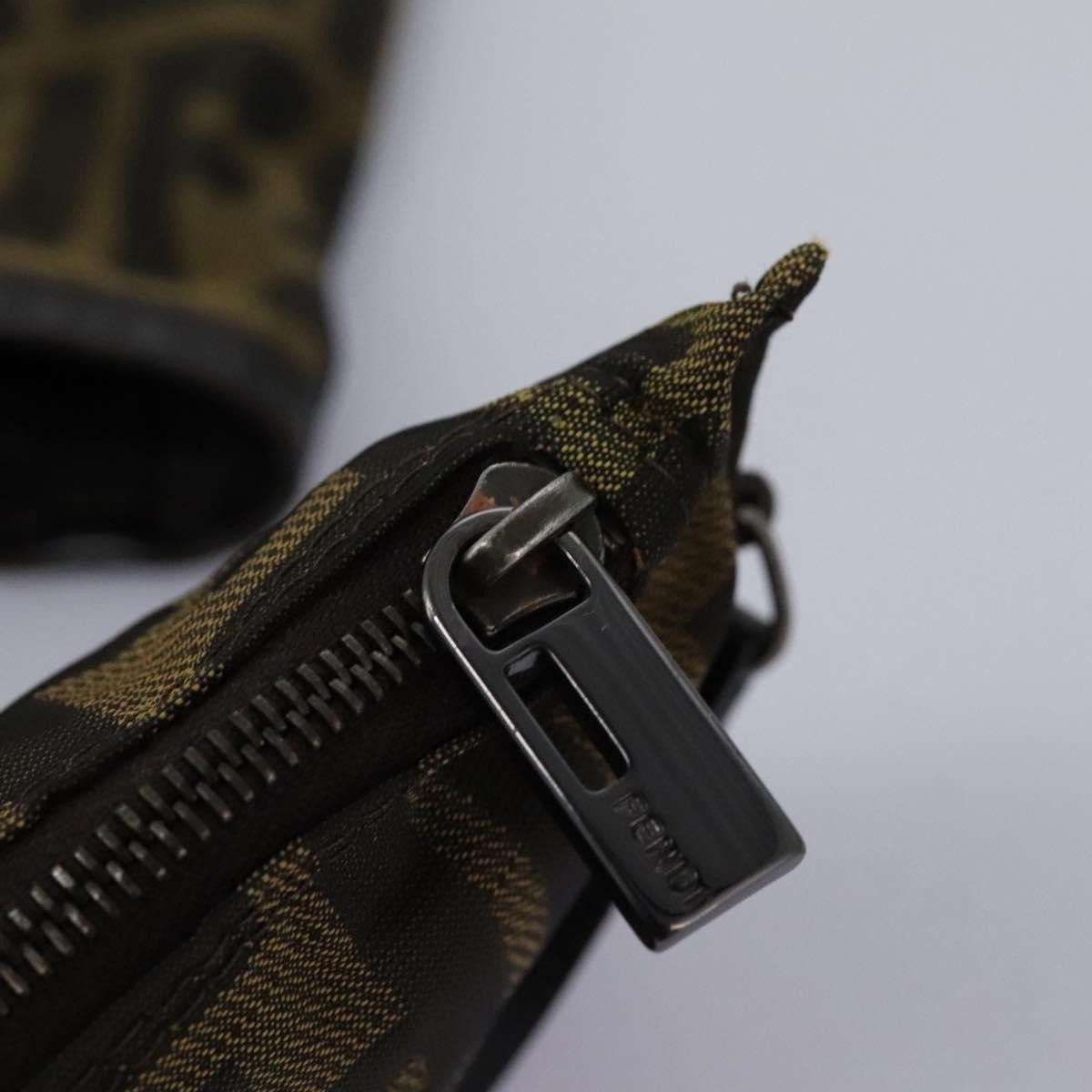 Fendi Open Shopping Tote Zucca Canvas, KHAKI, CANVAS, Tote bag