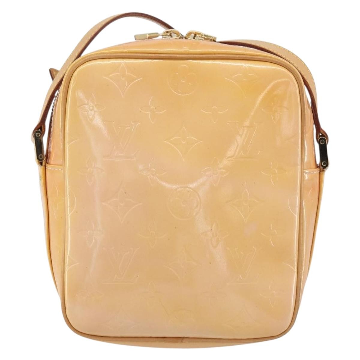 Louis Vuitton Wooster Handbag Monogram Vernis, YELLOW, PATENT_LEATHER, Shoulder bag