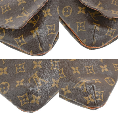 Louis Vuitton Musette Tango Handbag Monogram Canvas, BROWN, CANVAS, Shoulder bag