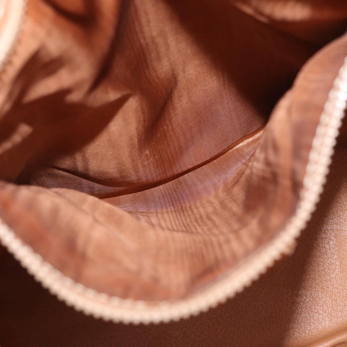 Celine Vintage Macadam Shoulder Bag Canvas and Leather, BROWN, CANVAS, Shoulder bag