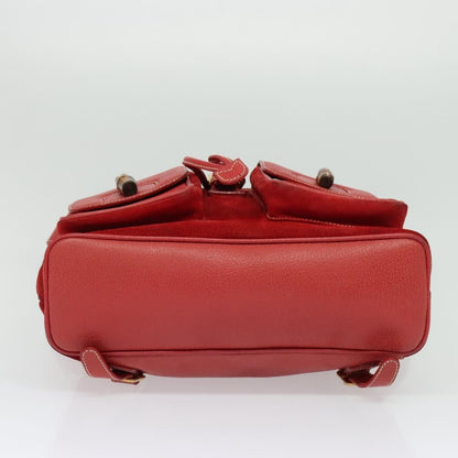 Gucci Bamboo Tassel Backpack Suede, RED, SUEDE, Backpack