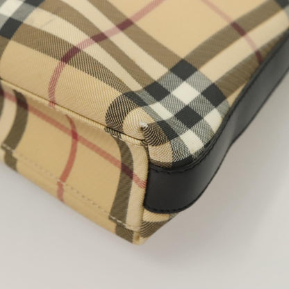 Burberry Shoulder Bag Nova Check Canvas, BEIGE, PVC, Shoulder bag