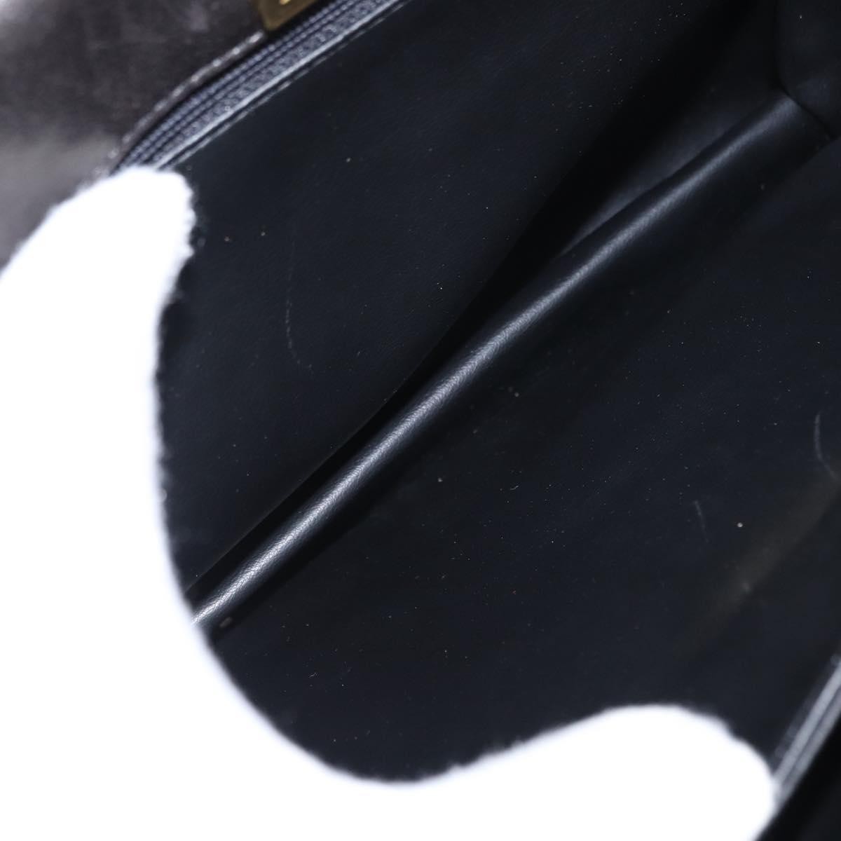 Bally Vintage Handbag Leather, BLACK, LEATHER, Handbag