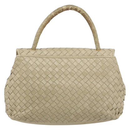Bottega Veneta Intrecciato Handbag Leather, BEIGE, LEATHER, Handbag