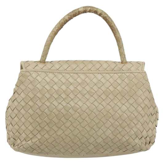 Bottega Veneta Intrecciato Handbag Leather, BEIGE, LEATHER, Handbag