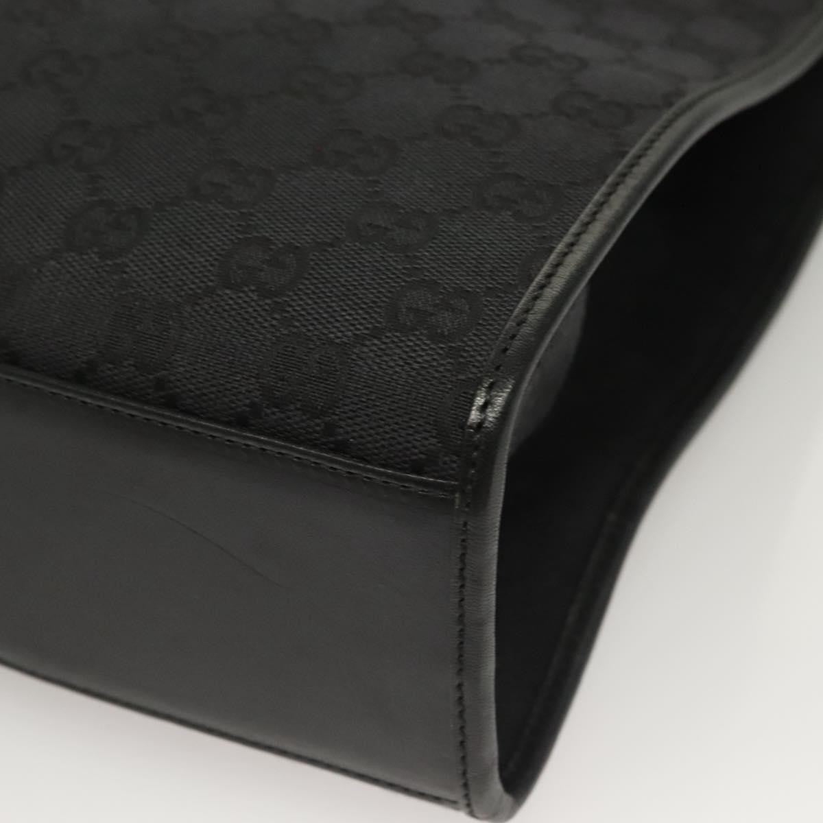 "Gucci Vintage Jackie Tote Canvas, Leather", BLACK, CANVAS, Tote bag