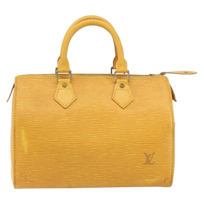 Louis Vuitton Speedy Handbag Epi Leather, YELLOW, LEATHER, Handbag