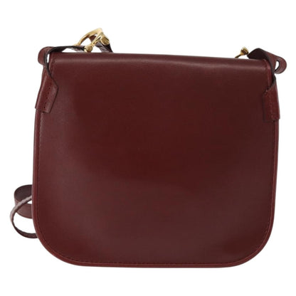 cartier Must de Cartier Shoulder Bag Leather, BURGUNDY, LEATHER, Shoulder bag