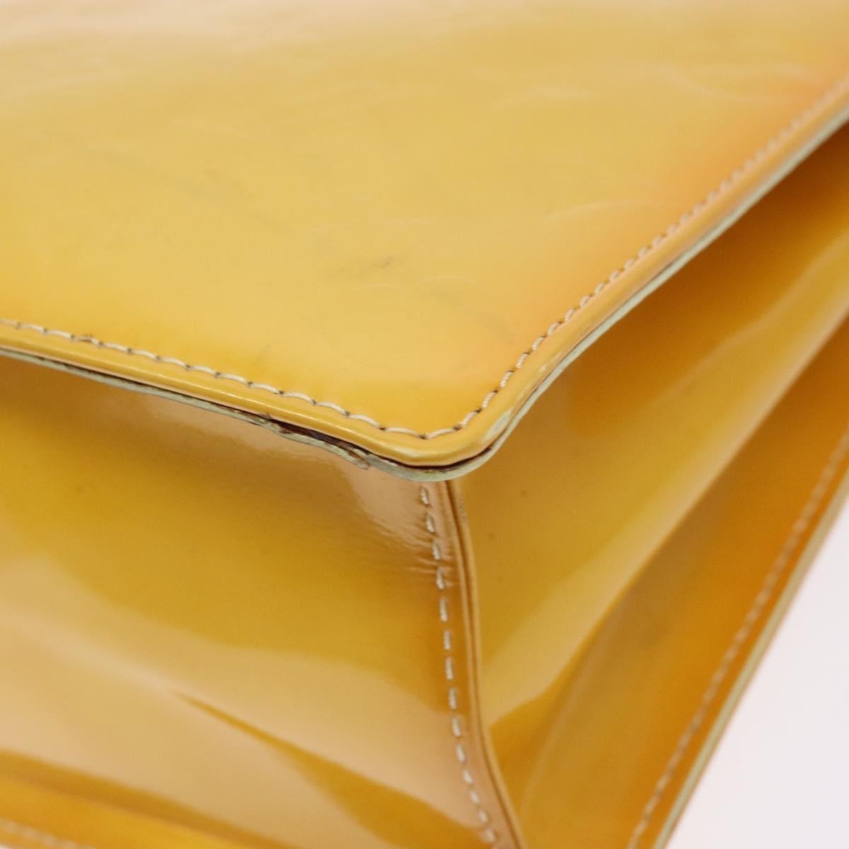 Louis Vuitton Spring Street Handbag Monogram Vernis, YELLOW, PATENT_LEATHER, Handbag