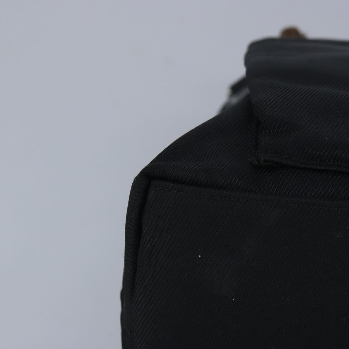 Gucci Bamboo Zip Pouch Nylon & Leather, BLACK, NYLON, Clutche & pouche