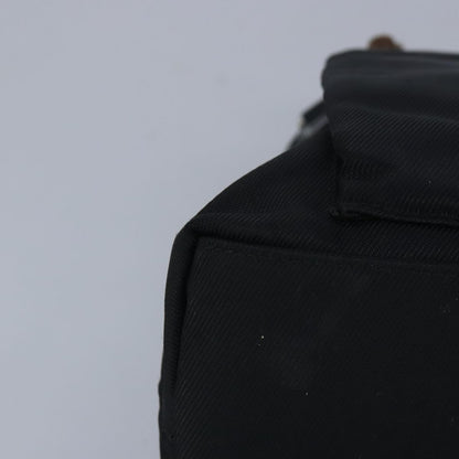 Gucci Bamboo Zip Pouch Nylon & Leather, BLACK, NYLON, Clutche & pouche